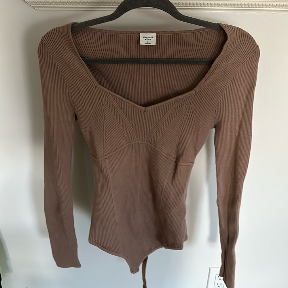 Abercrombie Sweater Corset bodysuit